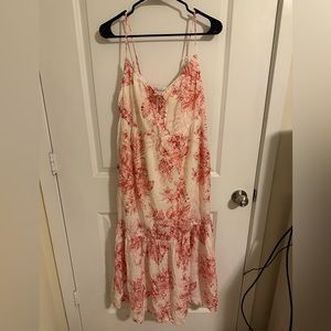 Floral Tiered Tie-Neck Maxi Swing Sundress